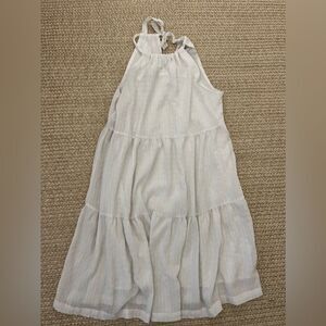 A new day target white halter dress summer size small